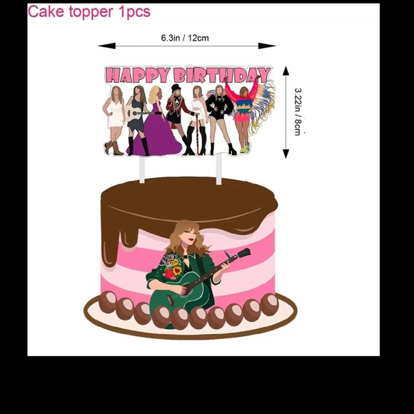 Taylor Swift Birthday Party Package! Perfect for SWIFTIES! 24 pieces! - Picture 4 of 6
